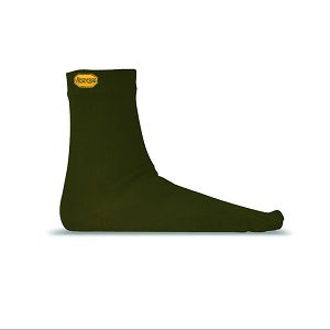 Vibram Crew Wool Green Mens 5toe-socks | India-417306